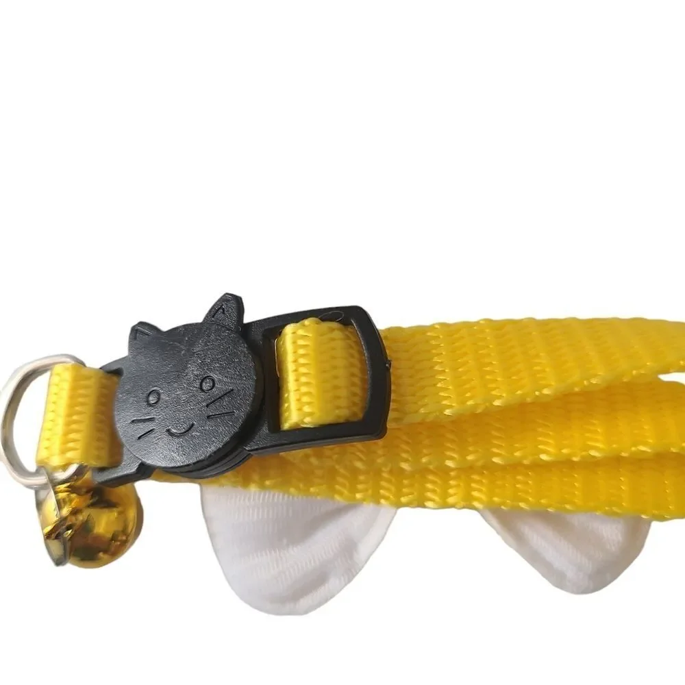Breakaway Collar‎ With Yellow Gingham Bow and Bell Never Worn